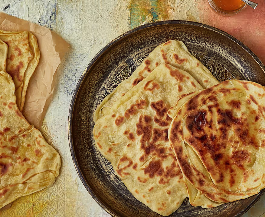 Traditional Moroccan Msemen recipe