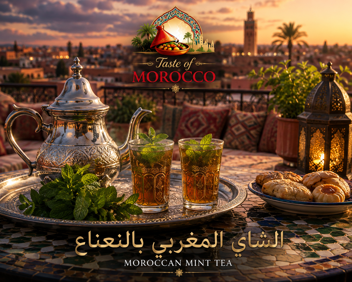الشاي المغربي بالنعناع – وصفة مغربية تقليدية أصلية